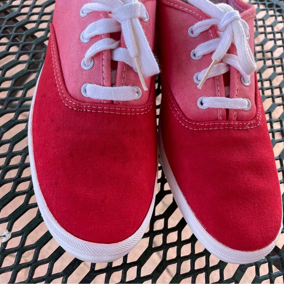 🦞3/$30🦞 Keds | Vtg 90s Y2k Narrow Hand-Dyed Two-Tone Red Arch Support Sneaker - Picture 6 of 9